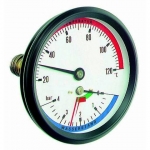 AFRISO Termomanometr TM 63 ax, fi 63 mm, 0÷4 bar, 20÷120°C, G1/4'' KL. 2,5