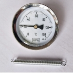 HPA Termometr bimetaliczny przylgowy ø 63 mm 0-120°C