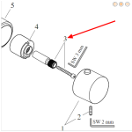 HANSGROHE Adapter uchwytu 98701000 - do mocowania uchwytu/pokrętła