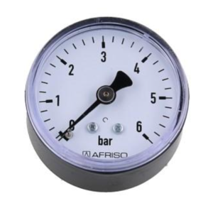 AFRISO Manometr grzewczy RF 50 ax, fi 50 mm, 0÷6 bar, G1/4'' ax, kl. 2,5