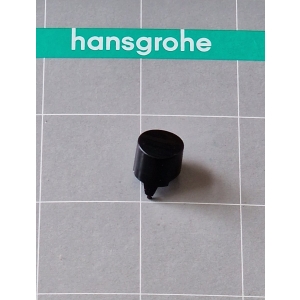 HANSGROHE Przycisk 92848670 czarny używany - do uchwytu baterii termostatowej Ecostat, Ecostat Comfort, Croma Select S, Raindance Select S