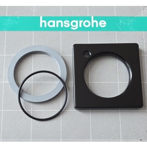 HANSGROHE Metropol Rozeta 93048670 czarny mat - do uchwytu baterii umywalkowych