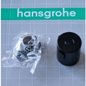 HANSGROHE Vernis Blend Gryf/Uchwyt termostatu 93727670 czarny mat - do kompletu prysznicowego