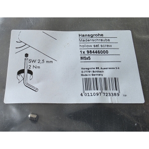 HANSGROHE Śruba z gniazdem M5x5 98446000