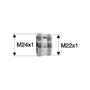 NEOPERL Adapter M24x1/M22x1 - długi