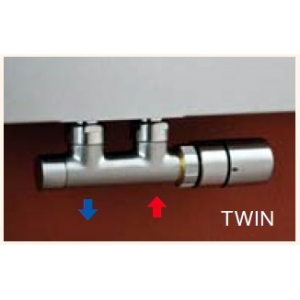 PMH TWIN Zawór termostatyczny 50 mm - do drabinkowego grzejnika łazienkowego