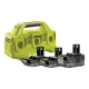 RYOBI Ryobi ONE+ Ładowarka wielofunkcyjna + akumulatory 4 el. 18 V