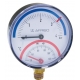 AFRISO Termomanometr TM 80RAD/AX, fi 80 mm, 0÷6 bar, 20÷120°C, G1/4'' KL. 2,5