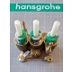 HANSGROHE ShowerSelect Glass Kompletny korpus zaworów odcinających do 3 odbiorników 15736400 - chrom/biel