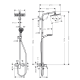 HANSGROHE Crometta E 240 Kolumna prysznicowa mieszaczowa 27284000