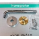 HANSGROHE Ramię prysznicowe 24,1 cm  27409000 - kompletne