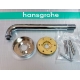 HANSGROHE Ramię prysznicowe 24,1 cm  27409000 - kompletne