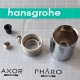 HANSGROHE Vernis Blend Gryf/Uchwyt 93727000 expo - do kompletu prysznicowego z blokadą