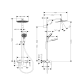 HANSGROHE Stamis S 240 Kolumna prysznicowa mieszaczowa EcoSmart 8 l/min