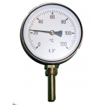 Termometr bimetaliczny samoszczelny ø 63 mm 0-120°C - pionowy