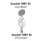 HANSGROHE Przyciski 2 szt (szare) 97408000 - do baterii termostatowej Ecostat 1001 SL